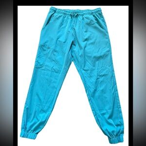 Mini Marilyn By Med Chic Light Blue Scrub Pants Women’s Large